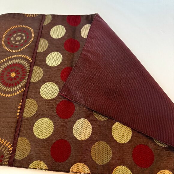 Pier 1 Imports Autumn 6 polka Dot Placements 19.5 x 13.5" - Picture 3 of 7